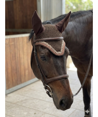 BONNET LEOPARD+PAILLETTES