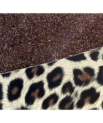 TAPIS PAILLETTE+LEOPARD