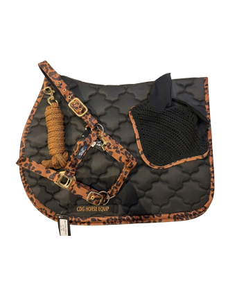 ENSEMBLE LEOPARD BRUN