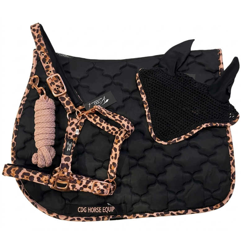 ENSEMBLE LEOPARD VIEUX ROSE