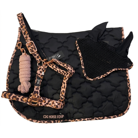 ENSEMBLE LEOPARD VIEUX ROSE