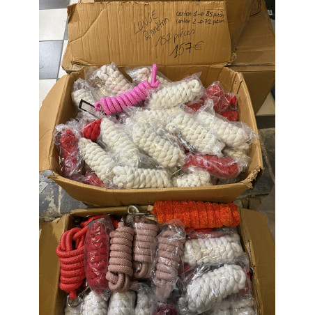 LOT DE 157 LONGES 2 CARTONS
