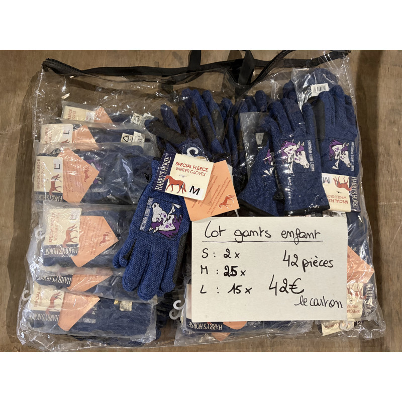 LOT DE 42 GANTS ENFANTS