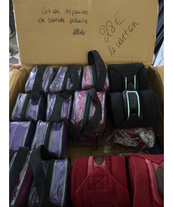 LOT DE 14 PAIRES DE BANDES