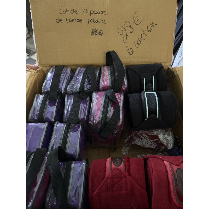 LOT DE 14 PAIRES DE BANDES