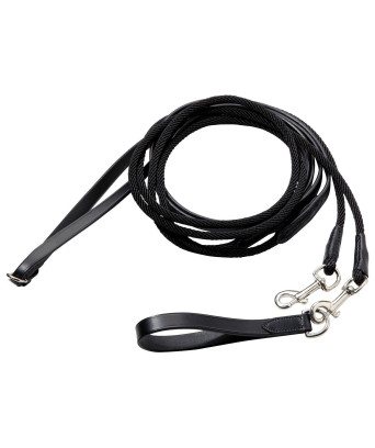 Rênes allemandes cuir + corde