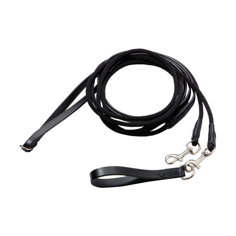 Rênes allemandes cuir + corde