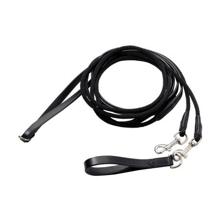 Rênes allemandes cuir + corde