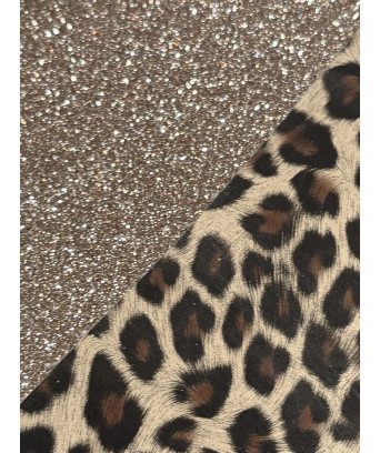 LICOL LEOPARD ET PAILLETTES CHAMPAGNE