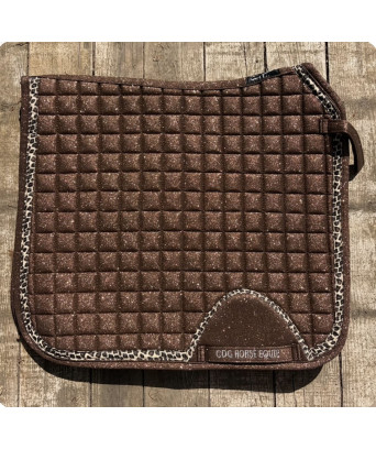 TAPIS PAILLETTE+LEOPARD MARRON