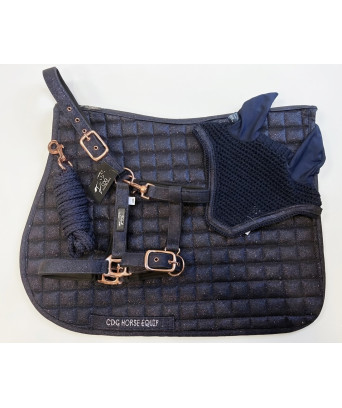 ENSEMBLE PAILLETTES BLEU MARINE