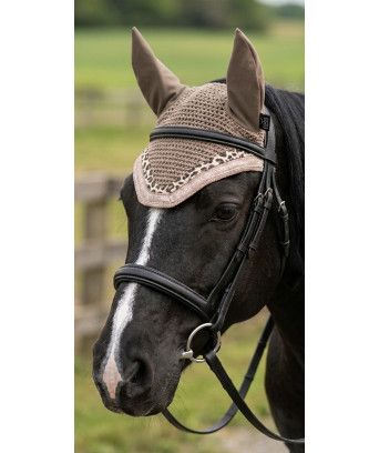 BONNET LEOPARD + PAILLETTES CHAMPAGNE